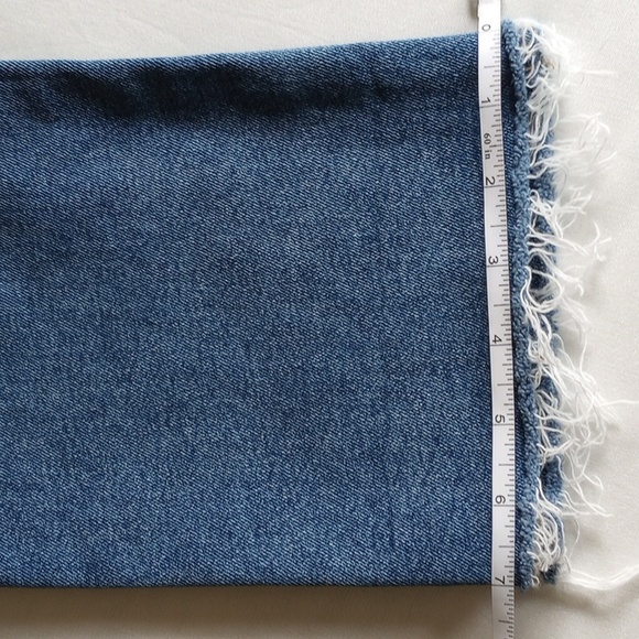 J Crew Factory Essential Straight Jeans 27 Mid Rise Cropped Raw Hem 29x26 50off3 - Picture 9 of 9